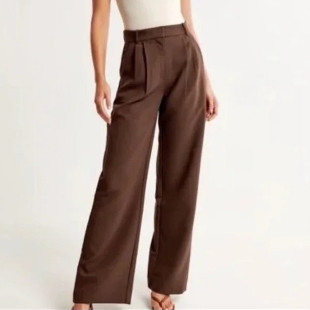 Abercrombie & Fitch Sloan Curve Love Pants Sz 28 Short Inseam Brown